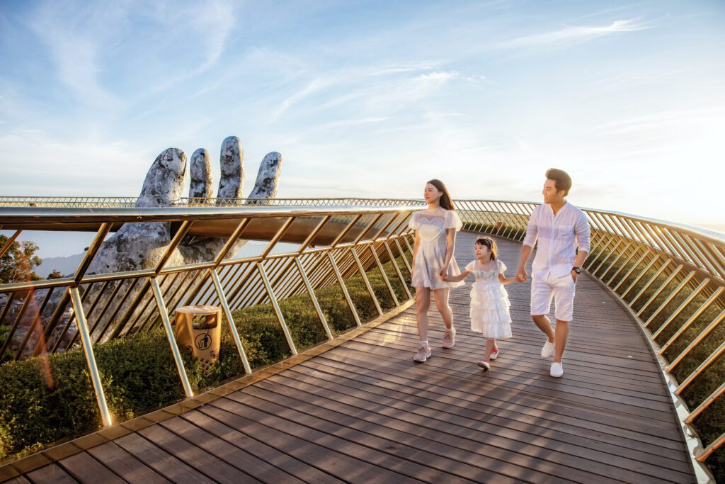 Tourists visiting Ba Na Hills