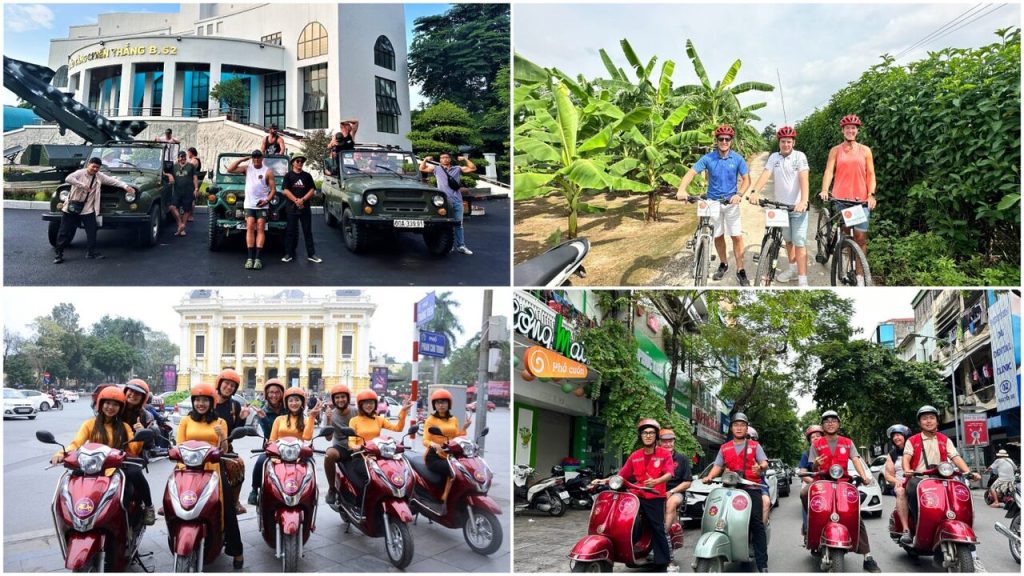 Motorbike street food tour in Hanoi Old Quarter