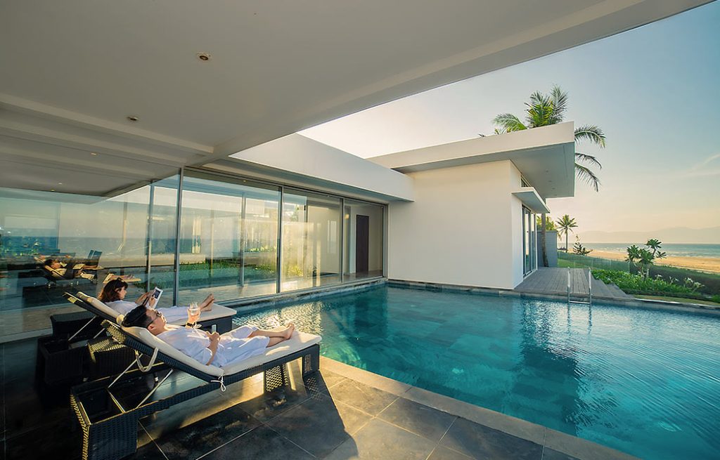 Private pool villa exterior